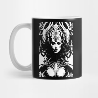 sci fi cyber woman Mug